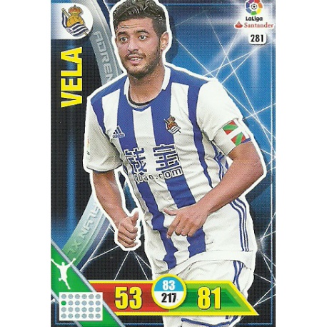 Vela Real Sociedad 281 Adrenalyn XL La Liga 2016-17