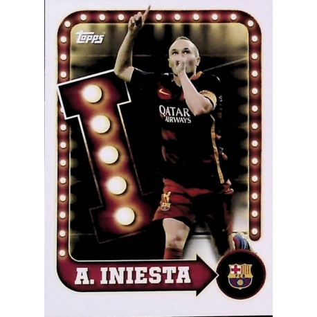 Andrés Iniesta Name in Lights Barcelona 22