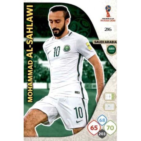 Mohammad Al-Sahlawi Arabia Saudí 216 Adrenalyn XL Russia 2018 