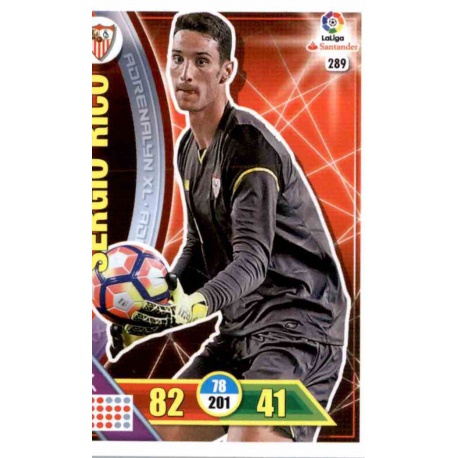 Sergio Rico Sevilla 289 Adrenalyn XL La Liga 2016-17