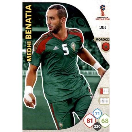 Medhi Benatia Marruecos 218 Adrenalyn XL World Cup 2018 