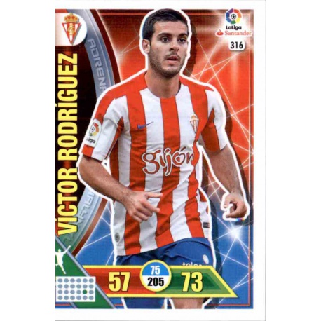 Víctor Rodríguez Sporting 316 Adrenalyn XL La Liga 2016-17