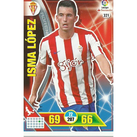 Isma López Sporting 321 Adrenalyn XL La Liga 2016-17