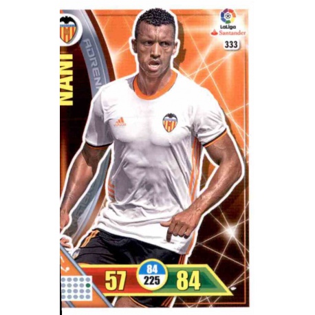 Nani Valencia 333 Adrenalyn XL La Liga 2016-17