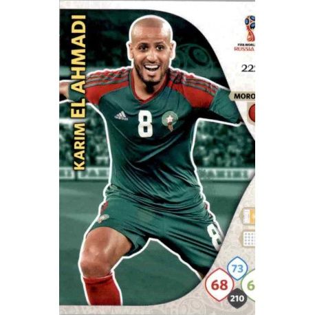 Karim El Ahmadi Marruecos 222 Adrenalyn XL Russia 2018 