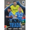 New Arrivals Meret-Lobotka-Neres Triade Nápoles Adrenalyn XL Serie A 2025-26
