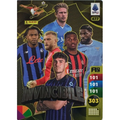 Di Grigorio-Bastoni-Tavares-Lookman-De Bruyne-Leão Card Invincibile 477