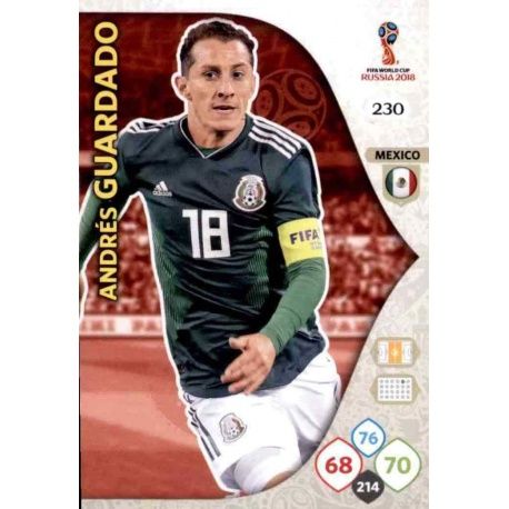 Andrés Guardado Méjico 230 Adrenalyn XL Russia 2018 