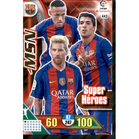 MSN - Messi / Suárez / Neymar - Barcelona Super Héroes 443 Neymar Jr