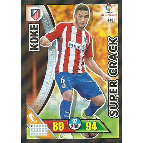 Koke - Atlético Madrid Súper Cracks 448 Adrenalyn XL La Liga 2016-17