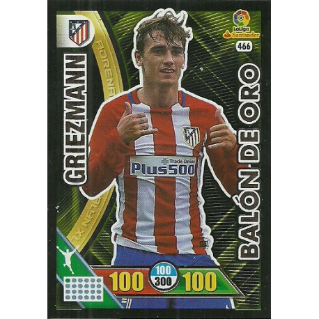 Griezmann - Atlético Madrid Balón de Oro 466 Adrenalyn XL La Liga 2016-17