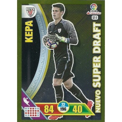 Kepa Nuevo Super Draft 511 Adrenalyn XL La Liga 2016-17