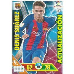 Denis Suárez Actualización 070 bis Adrenalyn XL La Liga 2016-17