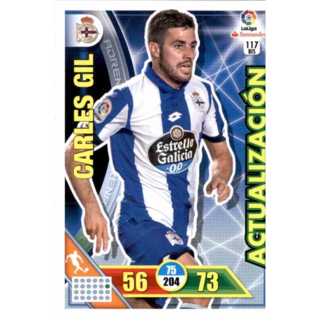 Carles Gil Actualización 117 bis Adrenalyn XL La Liga 2016-17