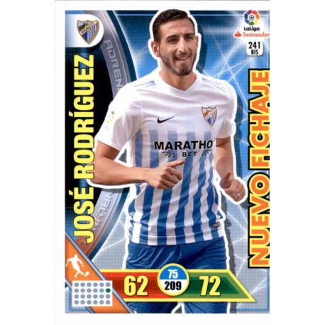 José Rodríguez Nuevo Fichaje 241 bis Adrenalyn XL La Liga 2016-17