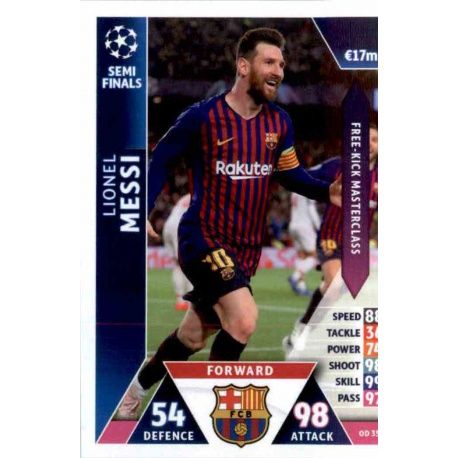 Lionel Messi Barcelona OD35 Match Attax On Demand