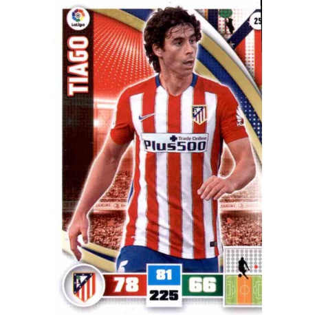 Tiago Atlético Madrid 25 Adrenalyn XL La Liga 2015-16