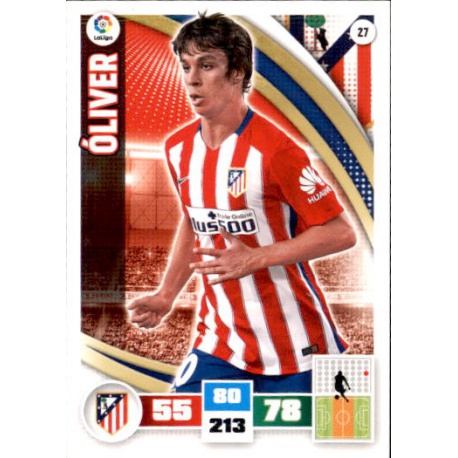 Oliver Atlético Madrid 27 Adrenalyn XL La Liga 2015-16