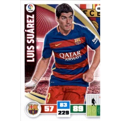 Luis Suárez Barcelona 46 Adrenalyn XL La Liga 2015-16