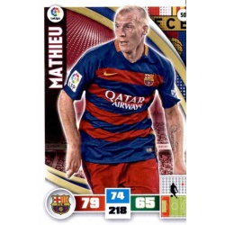 Mathieu Barcelona 50 Adrenalyn XL La Liga 2015-16