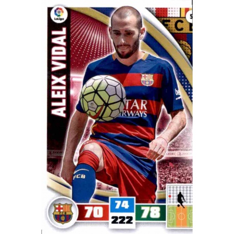 Aleix Vidal Barcelona 51 Adrenalyn XL La Liga 2015-16
