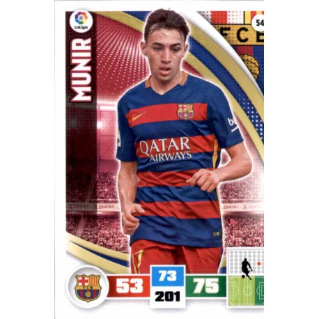 Munir Barcelona 54 Adrenalyn XL La Liga 2015-16