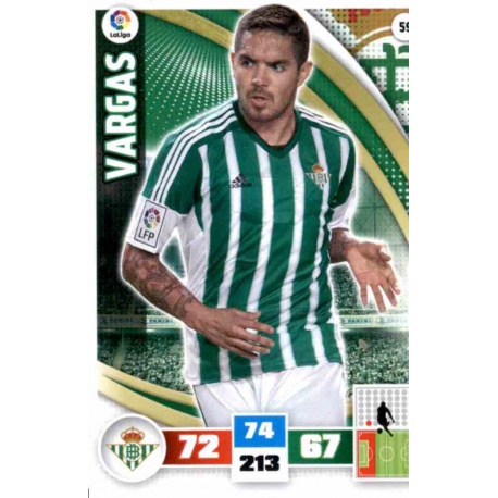 Vargas Betis 59 Adrenalyn XL La Liga 2015-16