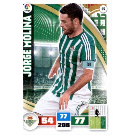 Jorge Molina Betis 65 Adrenalyn XL La Liga 2015-16