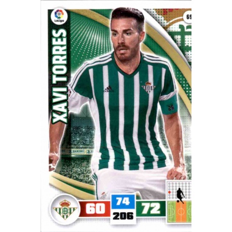 Xavi Torres Betis 69 Adrenalyn XL La Liga 2015-16