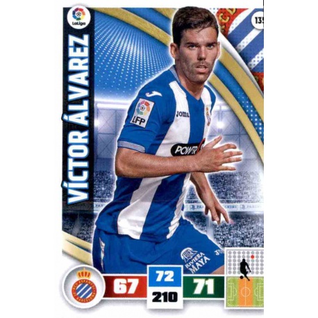 Víctor Álvarez Espanyol 135 Adrenalyn XL La Liga 2015-16