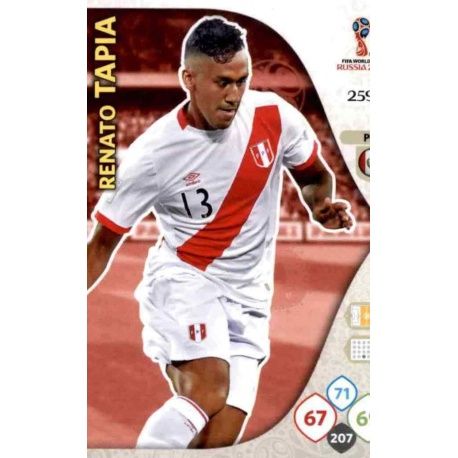 Renato Tapia Perú 259 Adrenalyn XL Russia 2018 