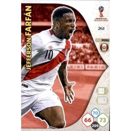 Jefferson Farfán Perú 261 Adrenalyn XL World Cup 2018 