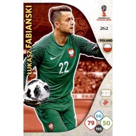 Łukasz Fabiański Polonia 262 Adrenalyn XL Russia 2018 