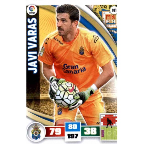Javi Varas Las Palmas 181 Adrenalyn XL La Liga 2015-16