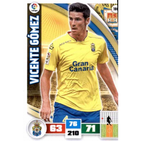 Vicente Gómez Las Palmas 186 Adrenalyn XL La Liga 2015-16