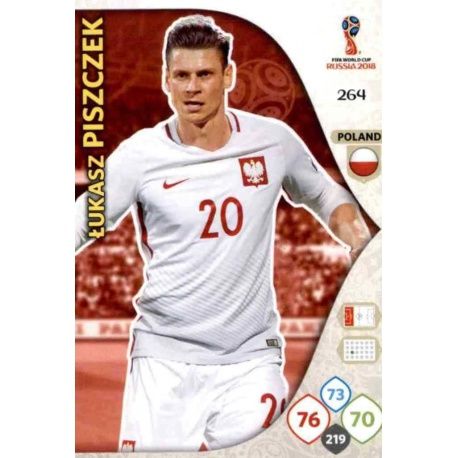 Łukasz Piszczek Polonia 264 Adrenalyn XL Russia 2018 