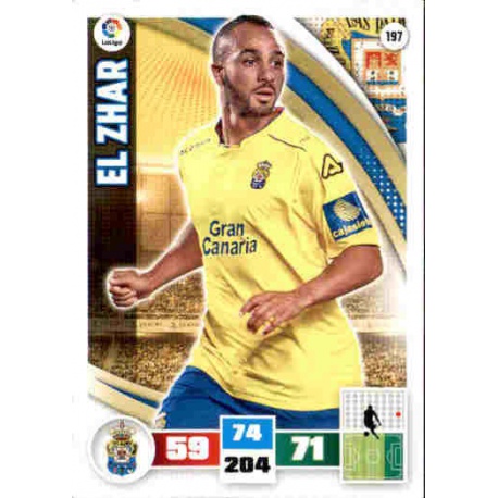 El Zhar Las Palmas 197 Adrenalyn XL La Liga 2015-16