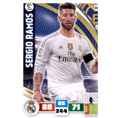 Sergio Ramos Real Madrid 220 Adrenalyn XL La Liga 2015-16