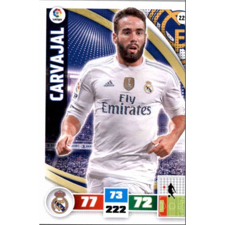 Carvajal Real Madrid 229 Adrenalyn XL La Liga 2015-16