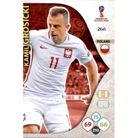 Kamil Grosicki Polonia 268 Adrenalyn XL World Cup 2018 