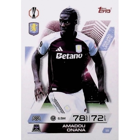 Amadou Onana Aston Villa 19