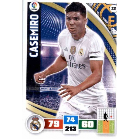 Casemiro Real Madrid 231 Adrenalyn XL La Liga 2015-16