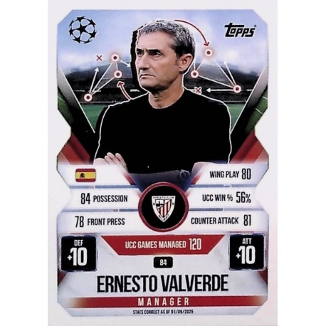 Ernesto Valverde Manager Athletic Club 84