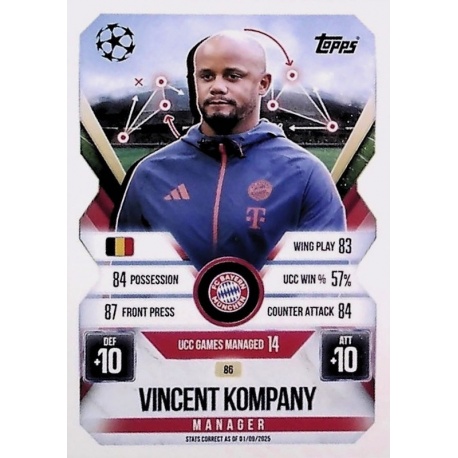 Vincent Kompany Manager Bayern Munich 86