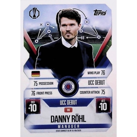 Danny Rohl Manager Rangers 99