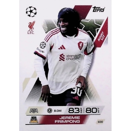 Jeremie Frimpong Away Kit Liverpool 100