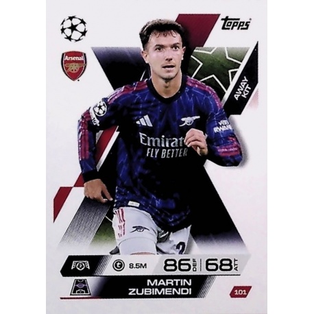 Martin Zubimendi Away Kit Arsenal 101