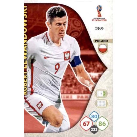 Robert Lewandowski Polonia 269 Adrenalyn XL World Cup 2018 