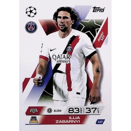 Illia Zabernyi Away Kit PSG 117