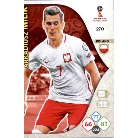 Arkadiusz Milik Polonia 270 Adrenalyn XL World Cup 2018 